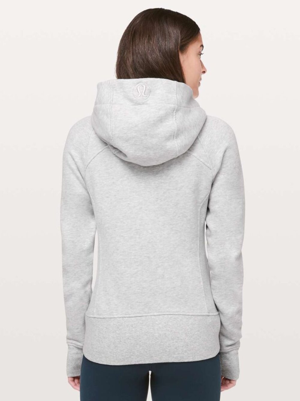 Lululemon Light Heather Grey Scuba Zip Up 6
